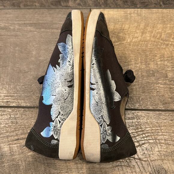 Dansko Olisa Printed Canvas Sneaker Dark Brown Silver Size 8.5-9 - Picture 7 of 11